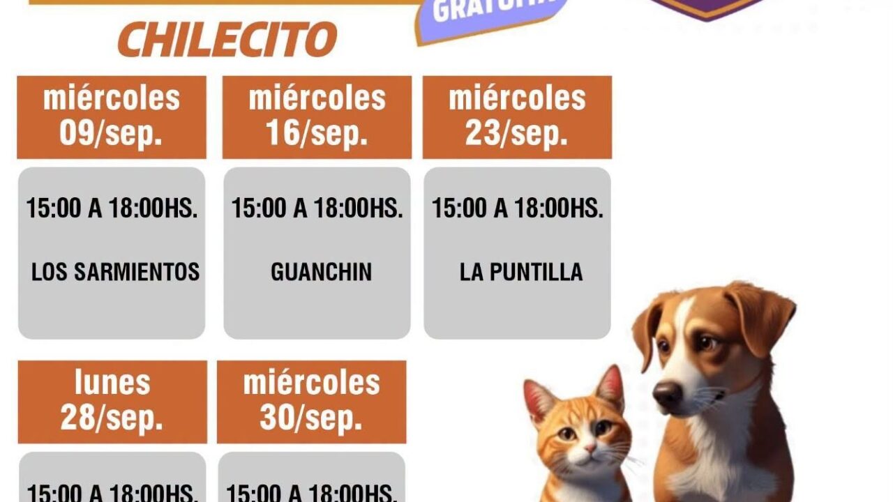 Chilecito: Inicia la Campaña Provincial de Vacunación Antirrábica para animales de compañía