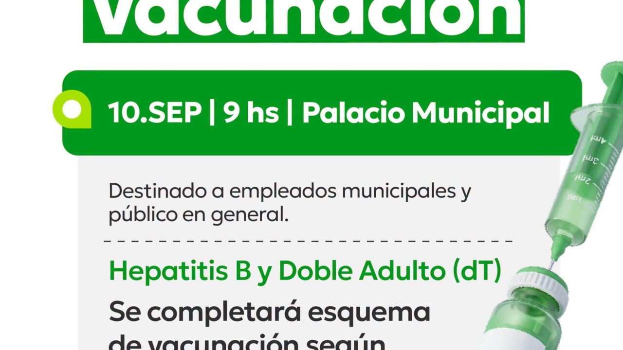 La Rioja Capital lanza una jornada de vacunación gratuita en el Palacio Municipal