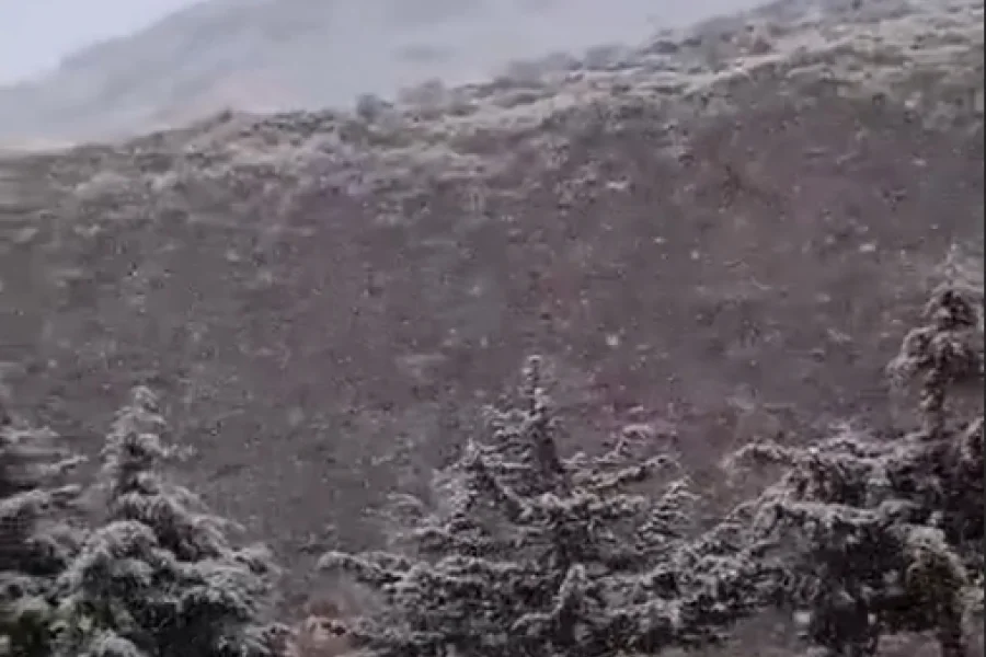 Nieve en Las Placetas: Chilecito se vistió de blanco en primavera