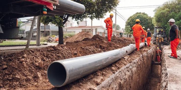Agua potable en Santa Florentina: 1.700 m de red nueva